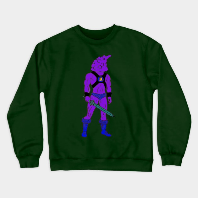 Prince Algor Purple Large Art Crewneck Sweatshirt by Rampageo Industries 